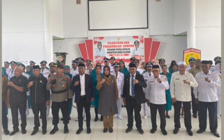 Bupati BurseL Lantik 45 Penjabat Kades