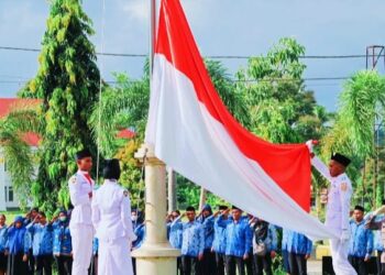 Pemkab Bursel Gelar Harla Pancasila Dalam Guyuran Hujan