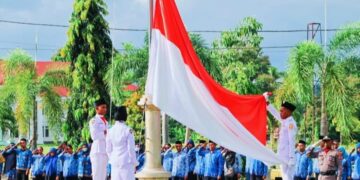 Pemkab Bursel Gelar Harla Pancasila Dalam Guyuran Hujan