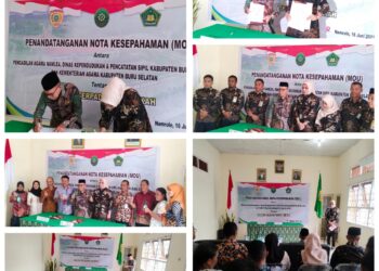 Pemkab Bursel Dan Ketua PA Namlea Teken MoU Sidang Isbat Terpadu