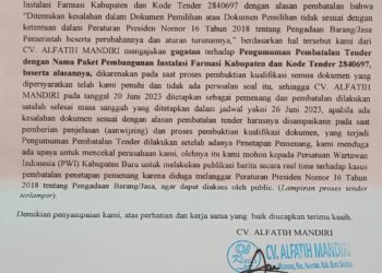 Dibongkar Borok Tender di ULP Kabupaten Buru