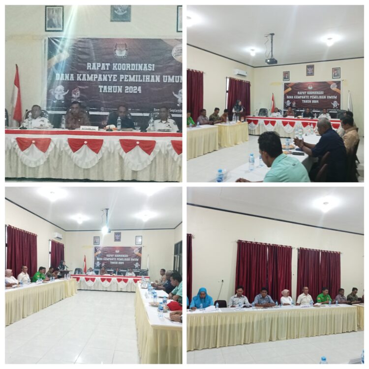 KPU Buru Gelar Rakor Dana Kampanye