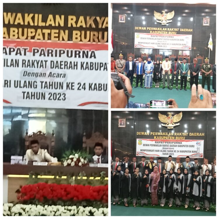 DPRD Gelar Rapat Paripurna Istimewa Menyambut HUT Kabupaten Buru ke 24
