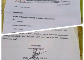 Polres Buru Lamban Tangani Penyerobotan Lahan di Tambang Ilegal Gunung Botak