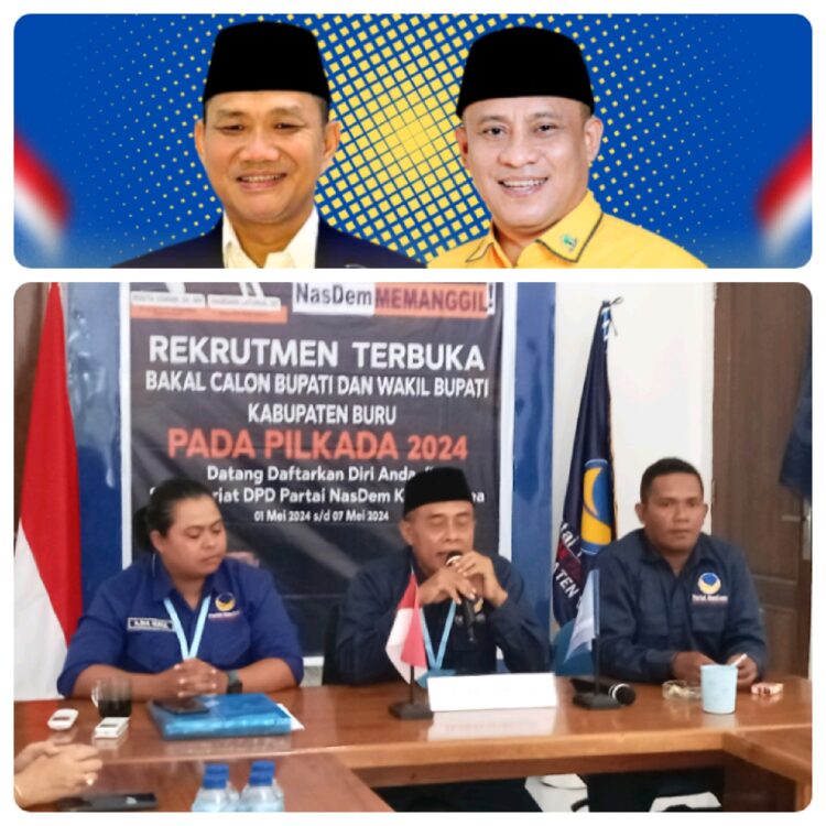 Nasdem Buka Pendaftaran; MDR Tetap Maju di Pilbup Buru