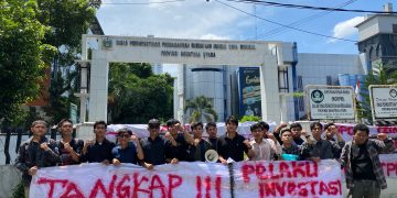 Aksi Mahasiswa ATOM Tuntut Penindakan Terhadap Penipuan Investasi Online di Kantor Dinas Perdagangan dan Polda