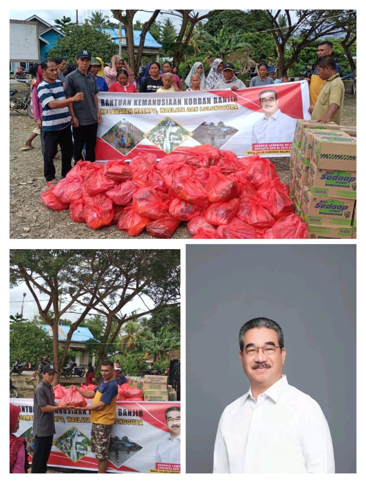 HL Salurkan Bantuan Bagi Masyarakat Terdampak Banjir di Kabupaten Buru