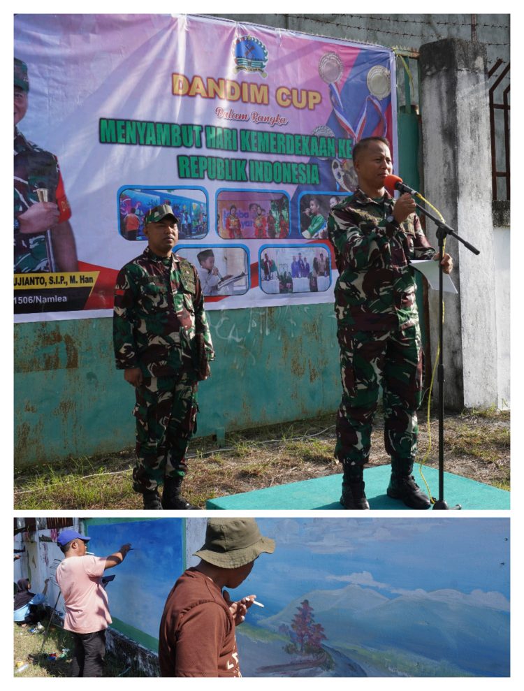 Kodim 1506/Namlea Gelar Lomba Melukis Dinding
