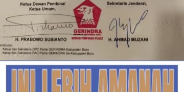 Gerindra Beri Rekomendasi kepada MANDAT di Pilkada Buru