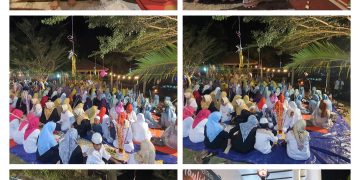Paguyuban Dan Ibu-Ibu Majelis Taklim Padati Perayaan Maulid Nabi Di Kediaman Cabup Aziz Hentihu