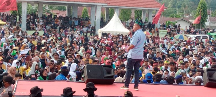 Hadiri Kampanye Akbar BASIS, Ketua DPRD Kabupaten Buru Ajak Masyarakat Pilih Paslon Nomor 3