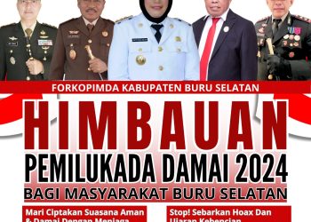 Bupati Safitri Bersama Forkompinda Himbau Masyarakat Bursel Dukung Pilkada Damai 2024