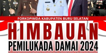 Bupati Safitri Bersama Forkompinda Himbau Masyarakat Bursel Dukung Pilkada Damai 2024