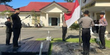 Polres Buru Selatan melaksanakan Upacara Hari Sumpah Pemuda ke 96 Tahun 2024