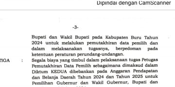 Ketua KPU Buru Langgar PKPU Nomor 8 Tahun 2022