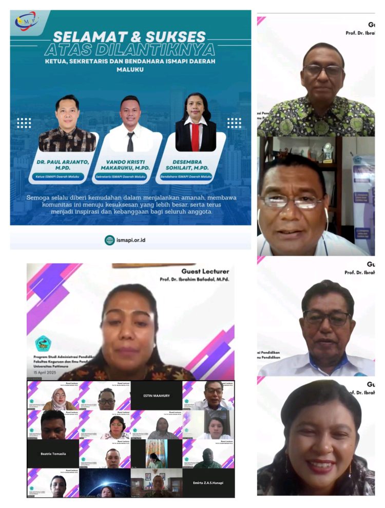 Prodi Administrasi Pendidikan FKIP Unpatti Selengarakan Guest Lecturer dan Pelantikan Pengurus ISMAPI Maluku