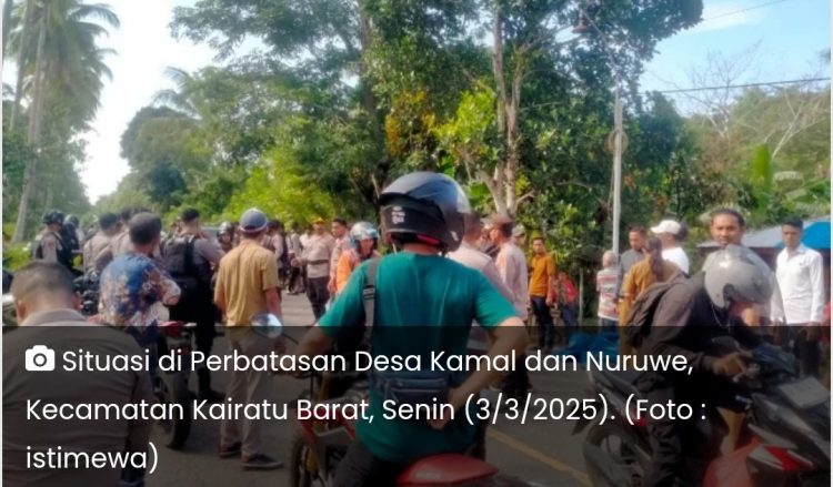 Warga Desa Kamal dan Nuruwe di SBB Bentrok