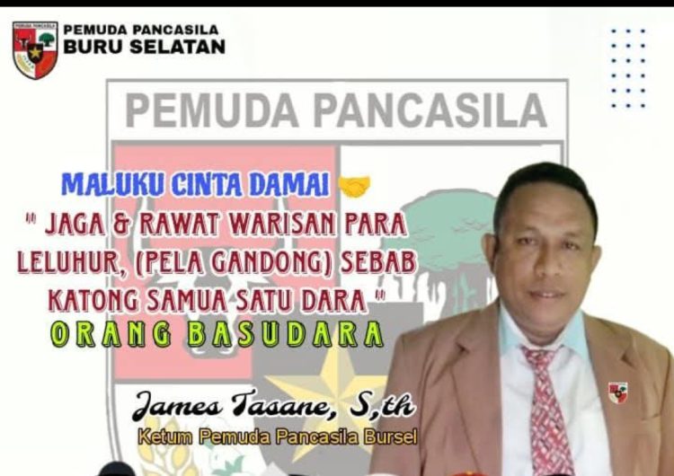 Ketua MPC Pemuda Pancasila James Tasane Serukan Pesan Damai Atas Konflik di Maluku