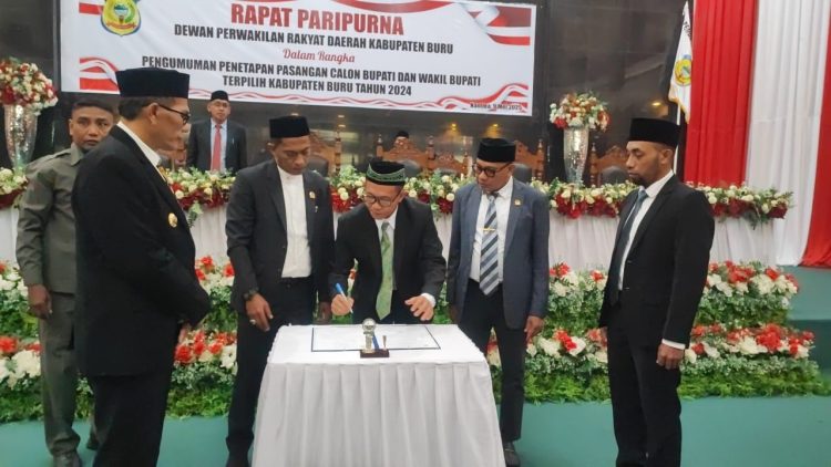 DPRD Kabupaten Buru Umumkan Kemenangan Ikram  Umasugi – Sudarmo