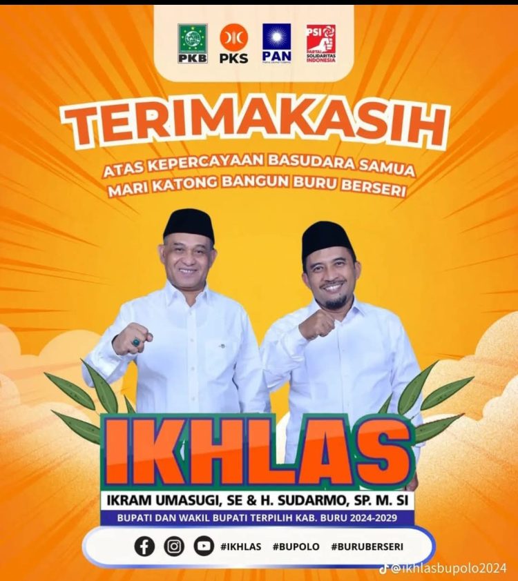 MK Tolak Gugatan Amus Besan-Hamsah Buton, Ikram Umasugi-Sudarmo di Nyatakan Menang Pilkada Buru