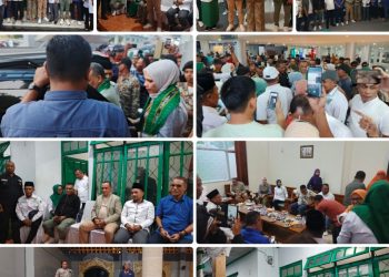 Bupati Ikram Umasugi dan Sudarmo Tiba di Kota Ambon, Disambut Meriah Warga dan Jajaran Partai Politik