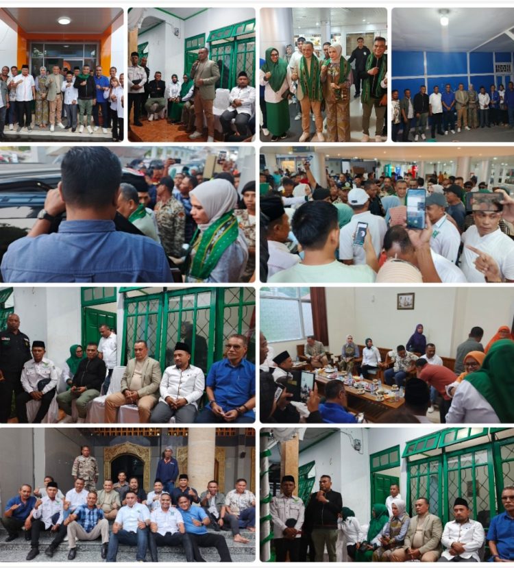 Bupati Ikram Umasugi dan Sudarmo Tiba di Kota Ambon, Disambut Meriah Warga dan Jajaran Partai Politik