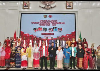 Pengurus Dekranasda Provinsi Maluku Periode 2025 – 2030 Resmi di Lantik