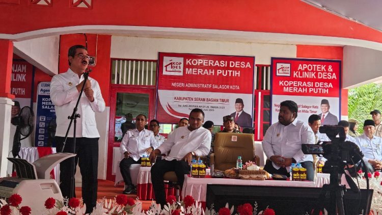 Hadiri Daring Peluncuran Koperasi Merah Putih oleh Presiden Gubernur : Dukung SBT sebagai Ikon Industri Sagu Nasional