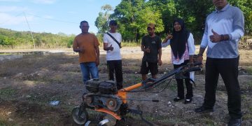 Mesin Kultivator dari Dinas Pertanian Kab. Buru, Lapas Namlea Kembangkan Ketahanan Pangan Lebih Produktif