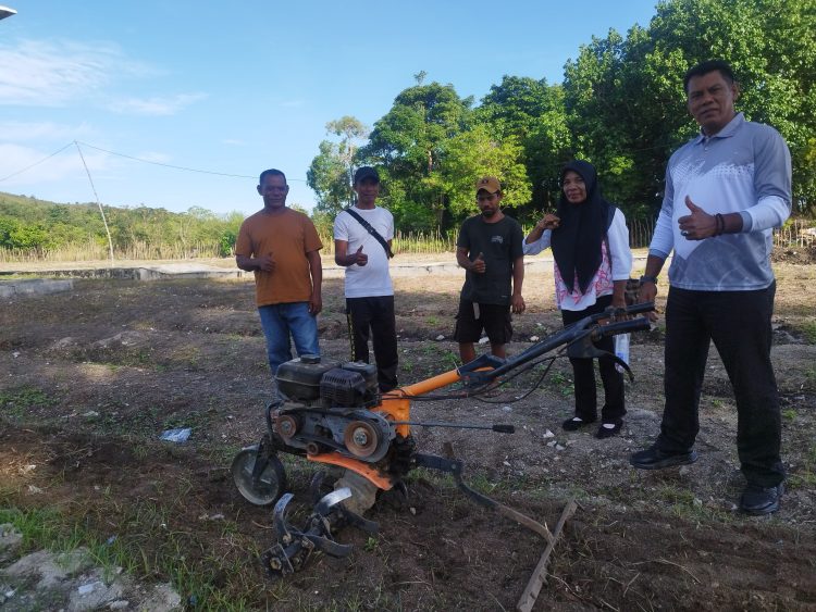 Mesin Kultivator dari Dinas Pertanian Kab. Buru, Lapas Namlea Kembangkan Ketahanan Pangan Lebih Produktif