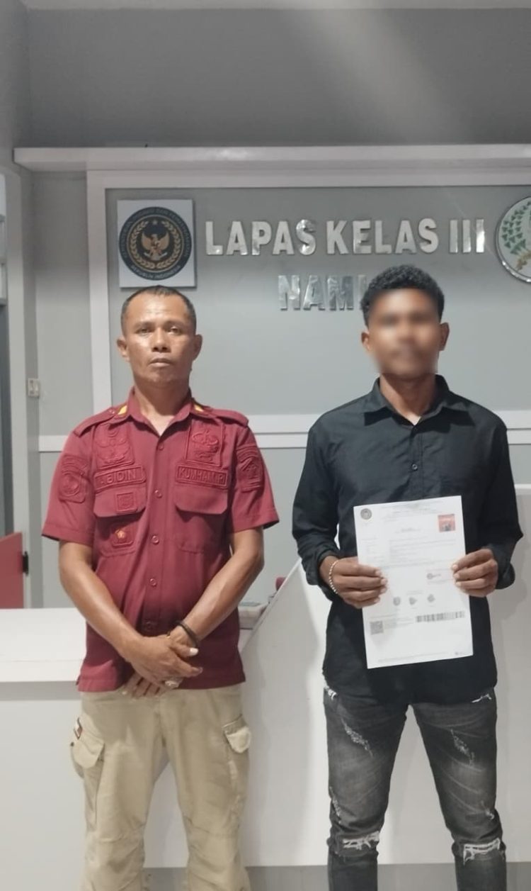 Program PB Cegah Overkapisitas , 1 Warga Binaan Lapas Namlea Jalani PB.