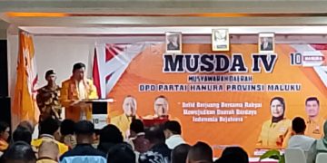 Hanura Maluku Gelar Musda IV Tahun 2025, ini Pesan Waketum DPP Hanura Imam Anshori