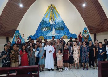Pesan Kamtibmas Kapolsek Namlea Melalui Gereja saat Minggu Kasih, Jauhi Miras dan Hidup Toleransi