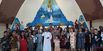 Pesan Kamtibmas Kapolsek Namlea Melalui Gereja saat Minggu Kasih, Jauhi Miras dan Hidup Toleransi