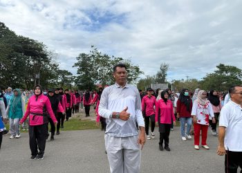 Hadiri Pembukaan Lomba HUT Kabupaten Buru Ke-26, Kalapas Namlea dan Jajaran Ikut Berbaur Dengan Forkopimda