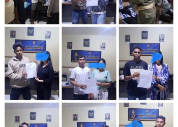 Ada Remaja Putri Berusia 16 Tahun, Patroli Gabungan Amankan Tujuh Pasangan Lagi Ngamar di Penginapan dan Kos-Kosan