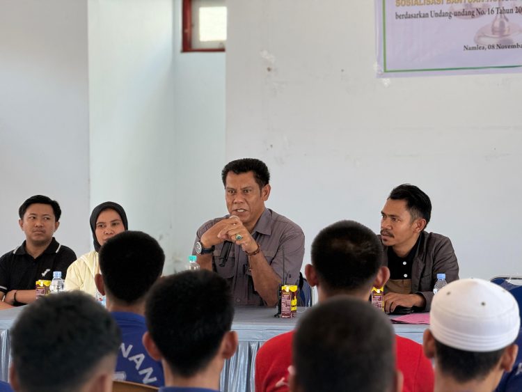 Kedatangan YBHA-N, Warga Binaan Lapas Namlea Disosialisasikan Bantuan Hukum Gratis
