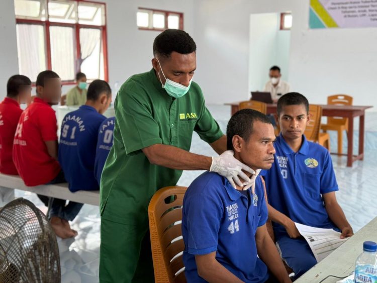 140 Warga Binaan Lapas Namlea Ikuti Skrining CXR