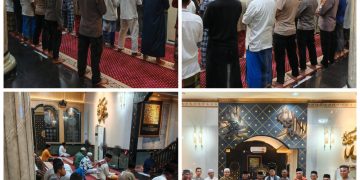 Ikut Makmurkan Mesjid, Polsek Namlea Laksanakan Sholat Subuh Keliling