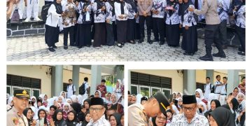 Kapolsek Namlea Beri Ucapan Selamat Hari Guru di SMPN 1 Buru