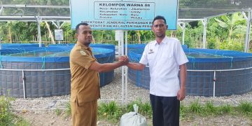 Sinergi Apik, Lapas Namlea Dapat Bantuan  Pakan Ikan dari Dinas Perikanan Kab. Buru