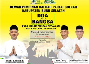 Ketua DPD Golkar Bursel dan Pengurus Gelar Doa Untuk Bangsa pada Puncak HUT ke-61 Partai Golkar