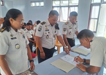 Momen Apel Awal Tahun, Lapas Namlea Teken Perjanjian Kinerja 2026