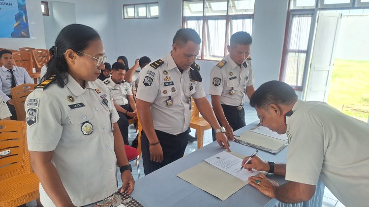 Momen Apel Awal Tahun, Lapas Namlea Teken Perjanjian Kinerja 2026