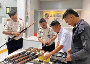 Tertib Administrasi, Lapas Namlea Lakukan Pendataan Senpi