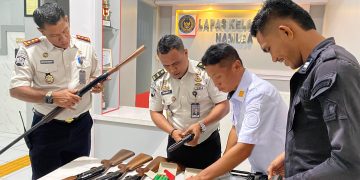 Tertib Administrasi, Lapas Namlea Lakukan Pendataan Senpi