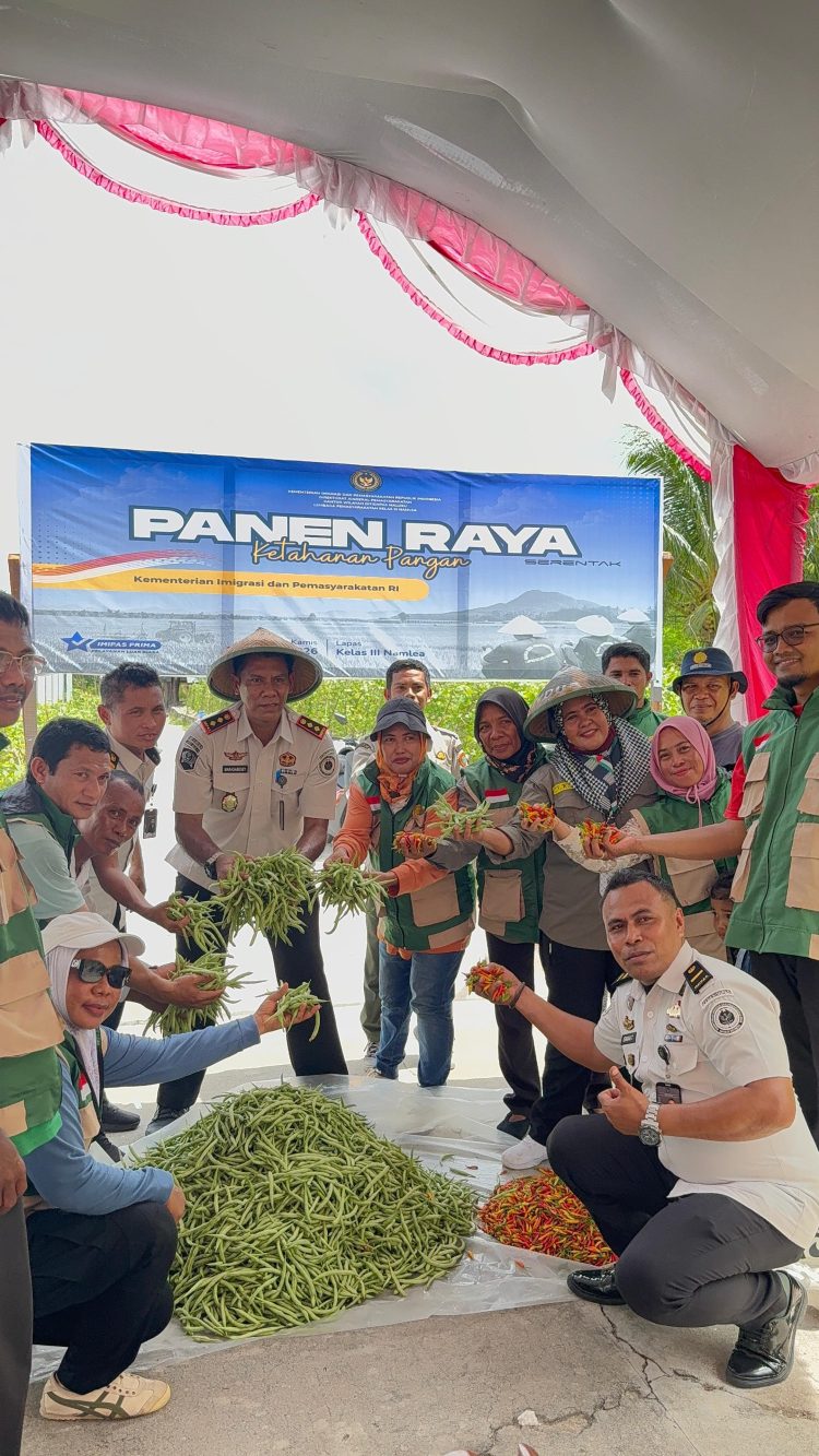 Ikut Panen Raya Serentak, Lapas Namlea Pertegas Dukungan Terhadap Program Ketahanan Pangan Nasional