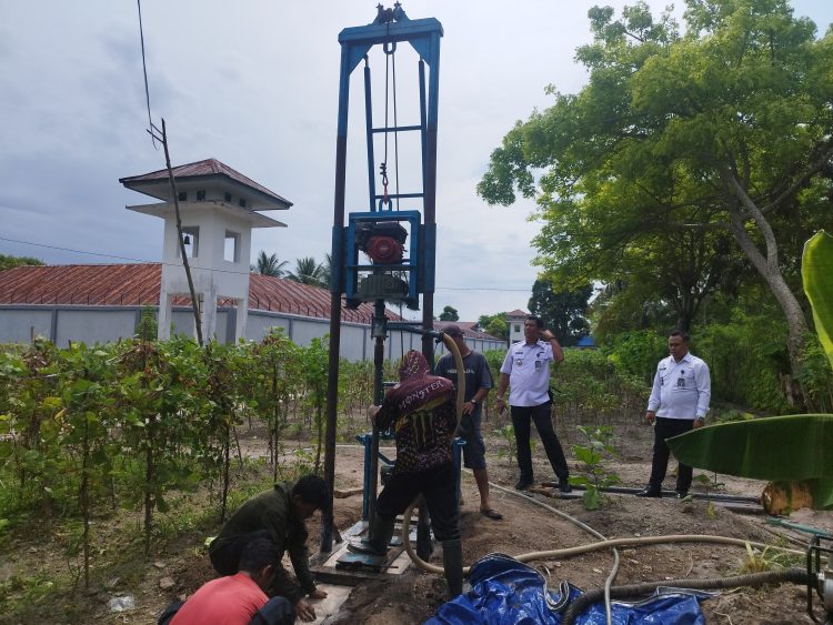 Perkuat Ketahanan Pangan, Lapas Namlea Bangun Sumur Bor di Lahan Pertanian