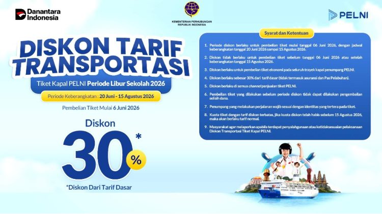 Sambut Libur Sekolah, PELNI Cabang Namlea Beri Diskon Tarif Transportasi 30 Persen