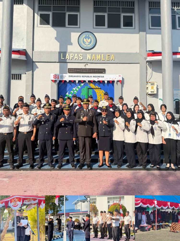 Lapas Namlea Kobarkan Semangat Kemerdekaan Melalui Upacara HUT Ke-81 RI